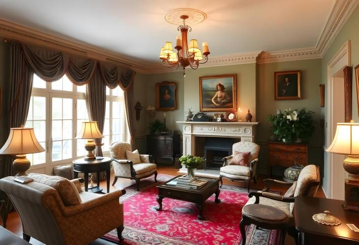 Antique Treasures Interior Design for a Timeless Living Room